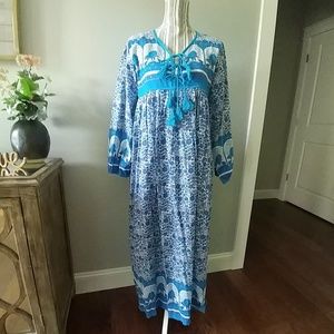 Floral Print Boho Cotton Dress